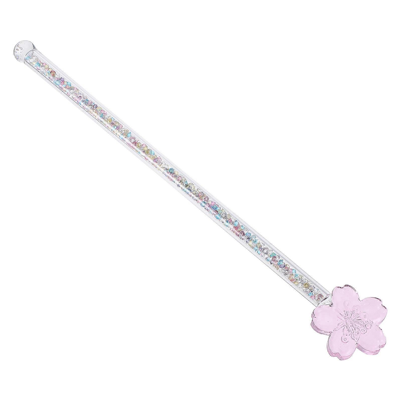 Heat Resistant Glass Stirring Rod with Long Handle – Elegant Mixing Stick for Coffee, Juice & Cocktail Drinks – Stylish, Colorful Design, Premium