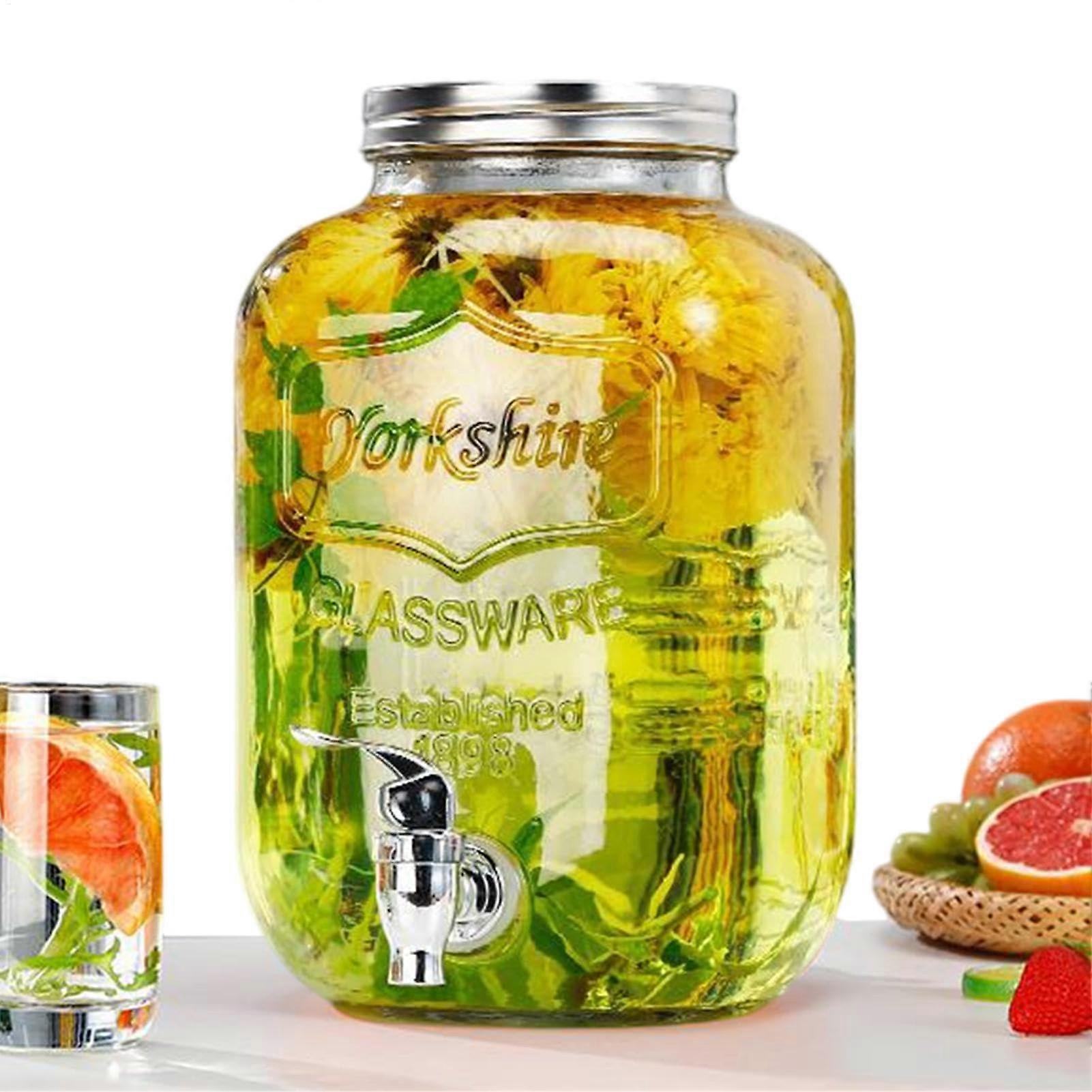 Juice Dispenser for Parties, Leakproof, Food Grade, Transparent, 4L