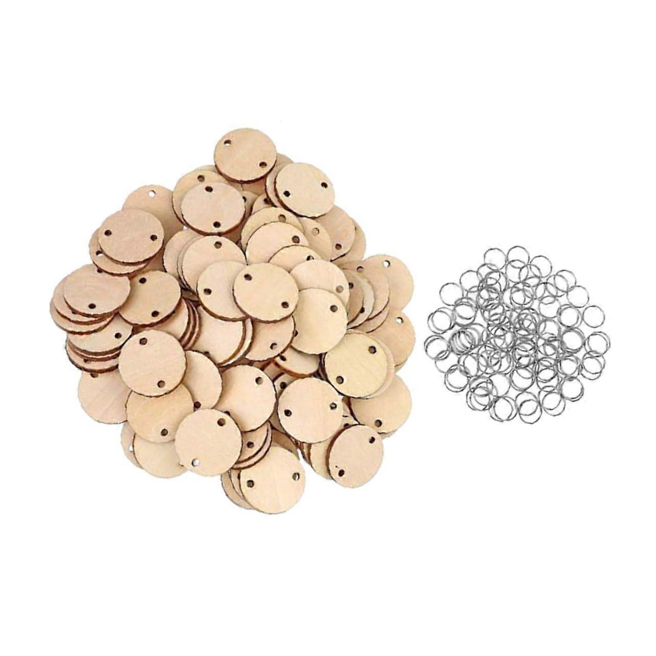 DIY Calendar Reminder Wood Plaque Set with 100 Clips and Rings for Home Decor and Office Creative Learning Material