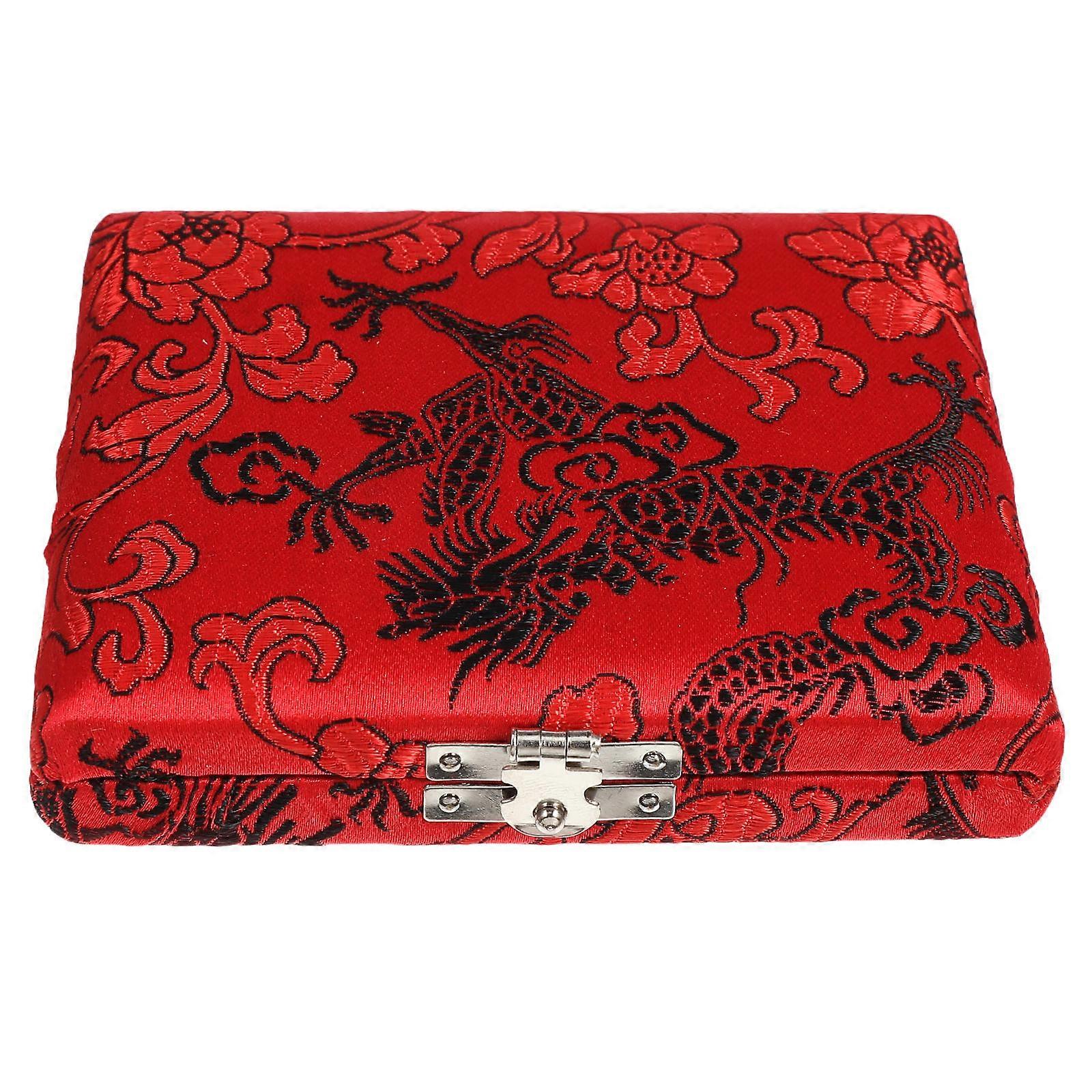 Lightweight Oboe Reed Case with Cloth Cover 6 Capacity Reed Storage Box for Oboe Accessories and Protection Organizer