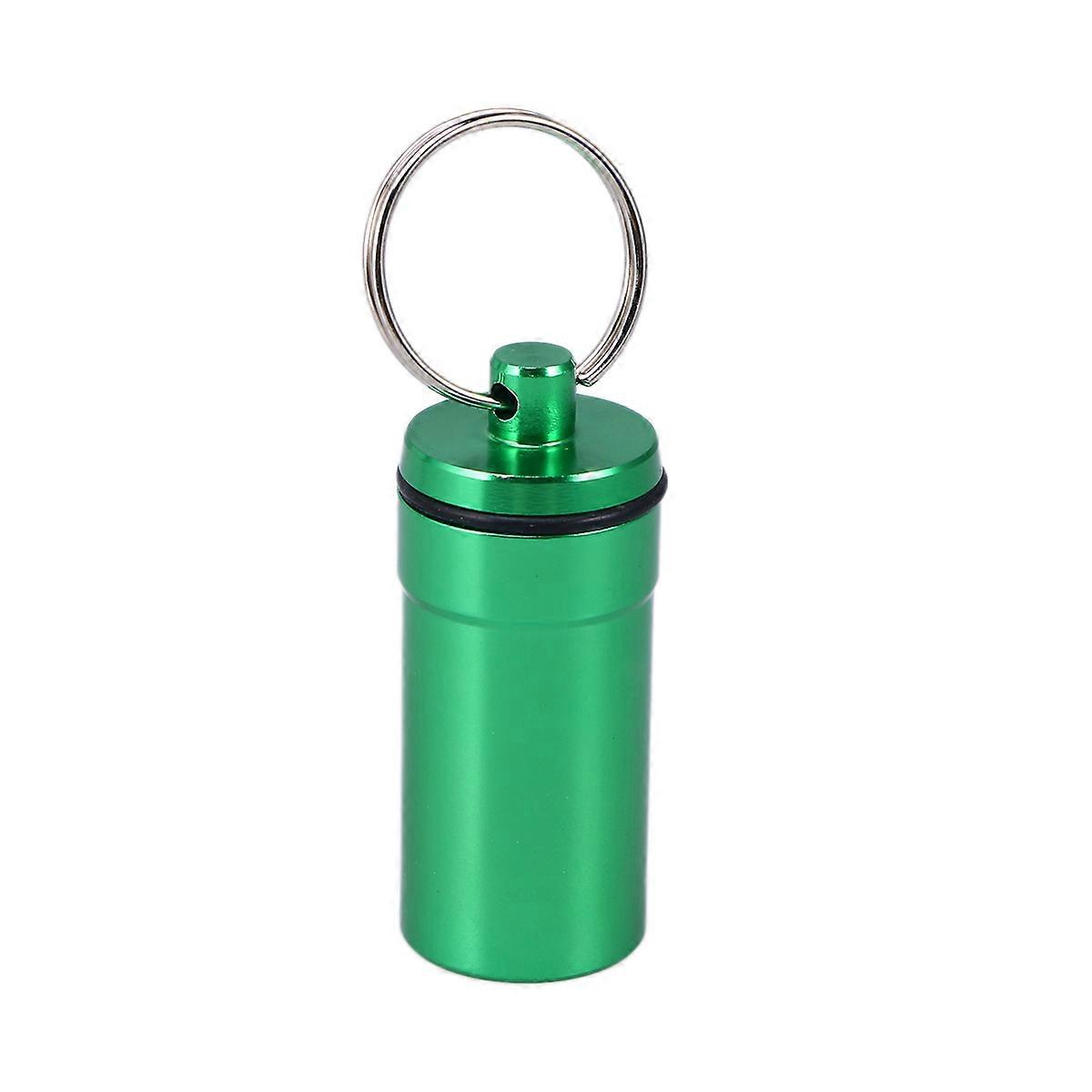 Aluminium Alloy Waterproof Mini Portable Emergency Medicine Bottle Earplugs Container for Outdoor Use