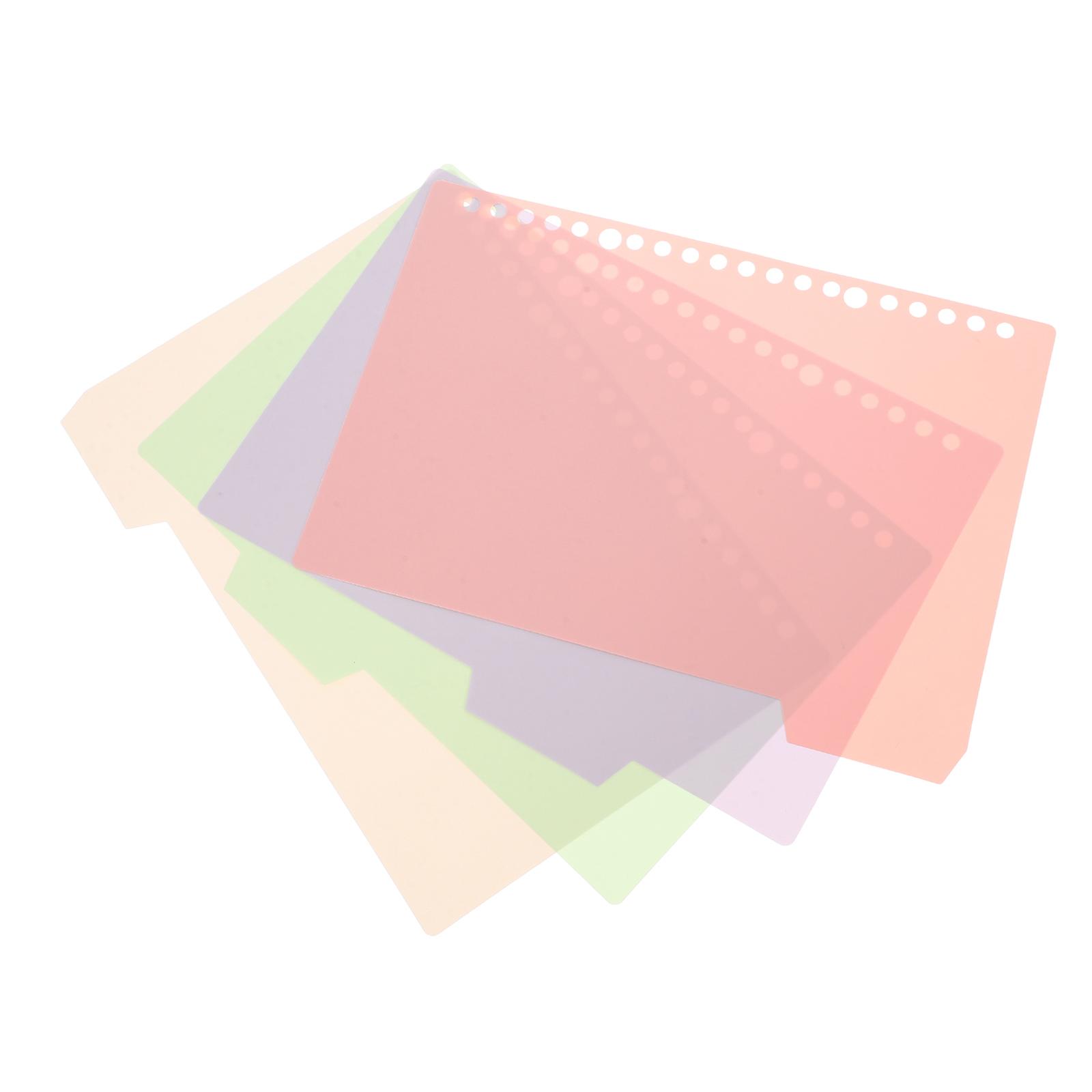 Pastel PP Binder Dividers with Tabs, Multi Pocket Folder for Smart Ring Notebook, Aesthetic Organizer for School, Office & Personal Projects