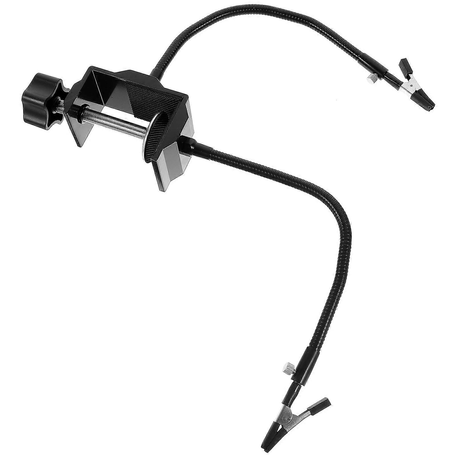 Electric Soldering Iron Rack with Durable Alloy Arm Clips for Stable Welding and Wire Holding Multifunctional Tool Holder for Soldering Stations