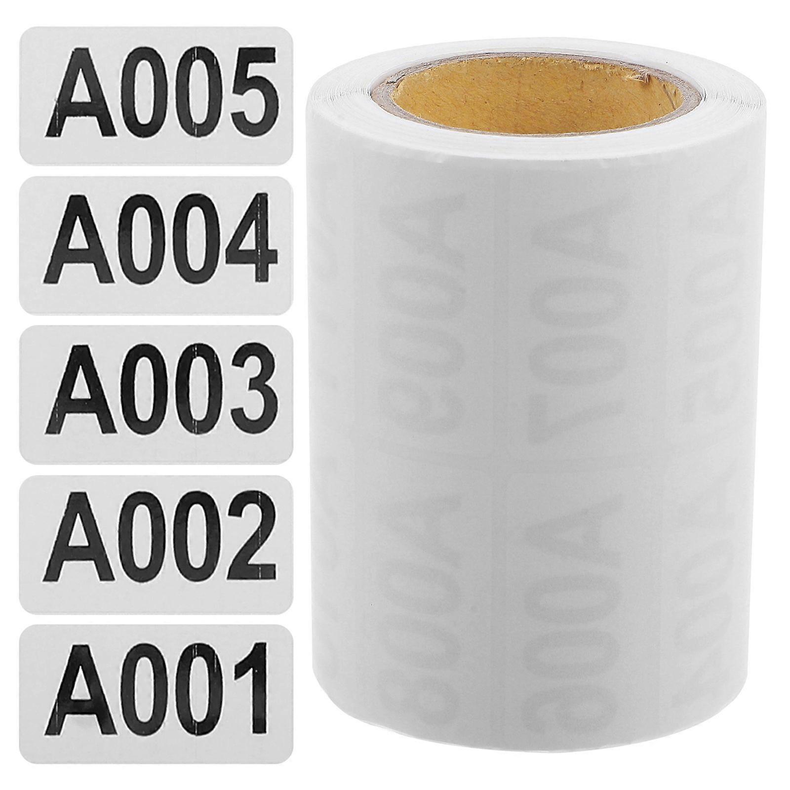 1 Roll Number Label Stickers Inventory Labels Warehouse Number Stickers Classification Labels A001-A999