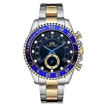 2025 Ohp Watch OM03 Volautomatisch mechanisch nachtlampje kamer gouden stalen strip herenhorloge AUTOMATISCH HORLOGE