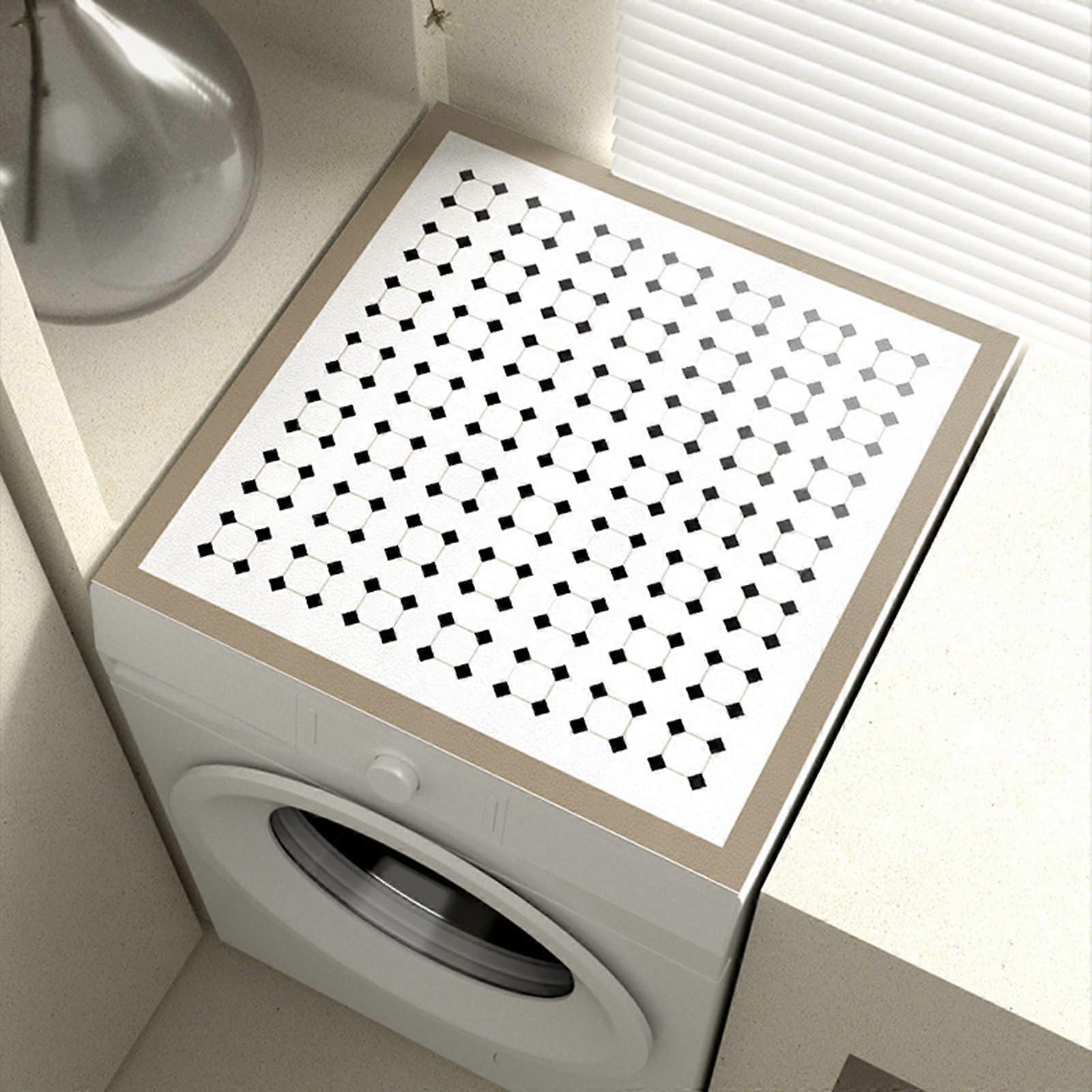 Washing machine mat, washing machine cover, washing machine cover, tabletop washing machine mat, quickdrying, dustproof, D Style 65*90cm