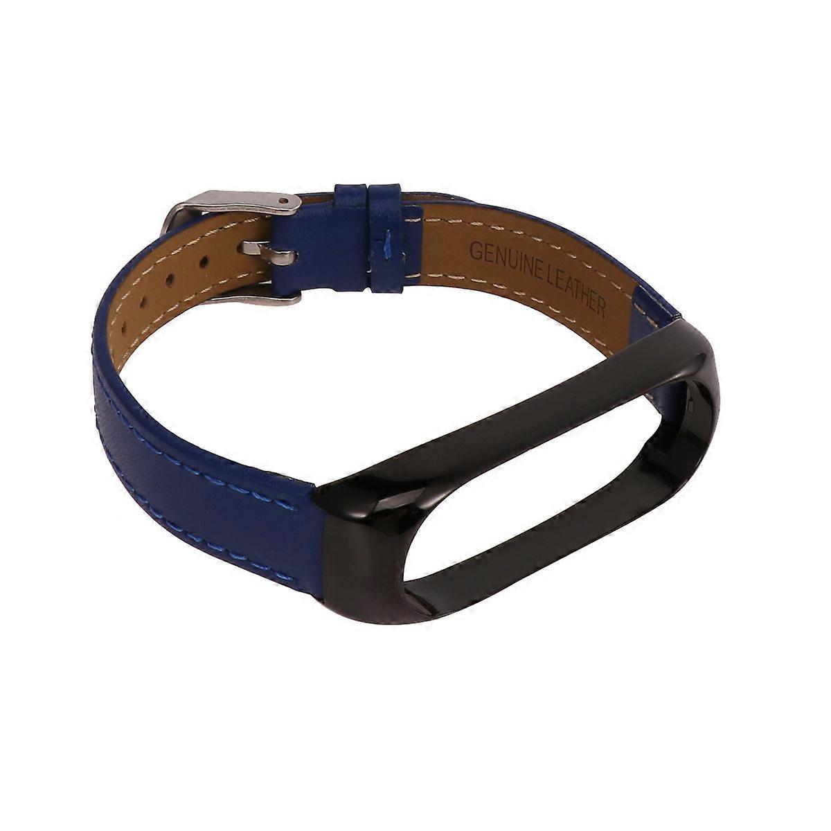 Replacement Watch Bands Metal Watch Band Blue Daily Use Compatible for Mi Band 4 1Set
