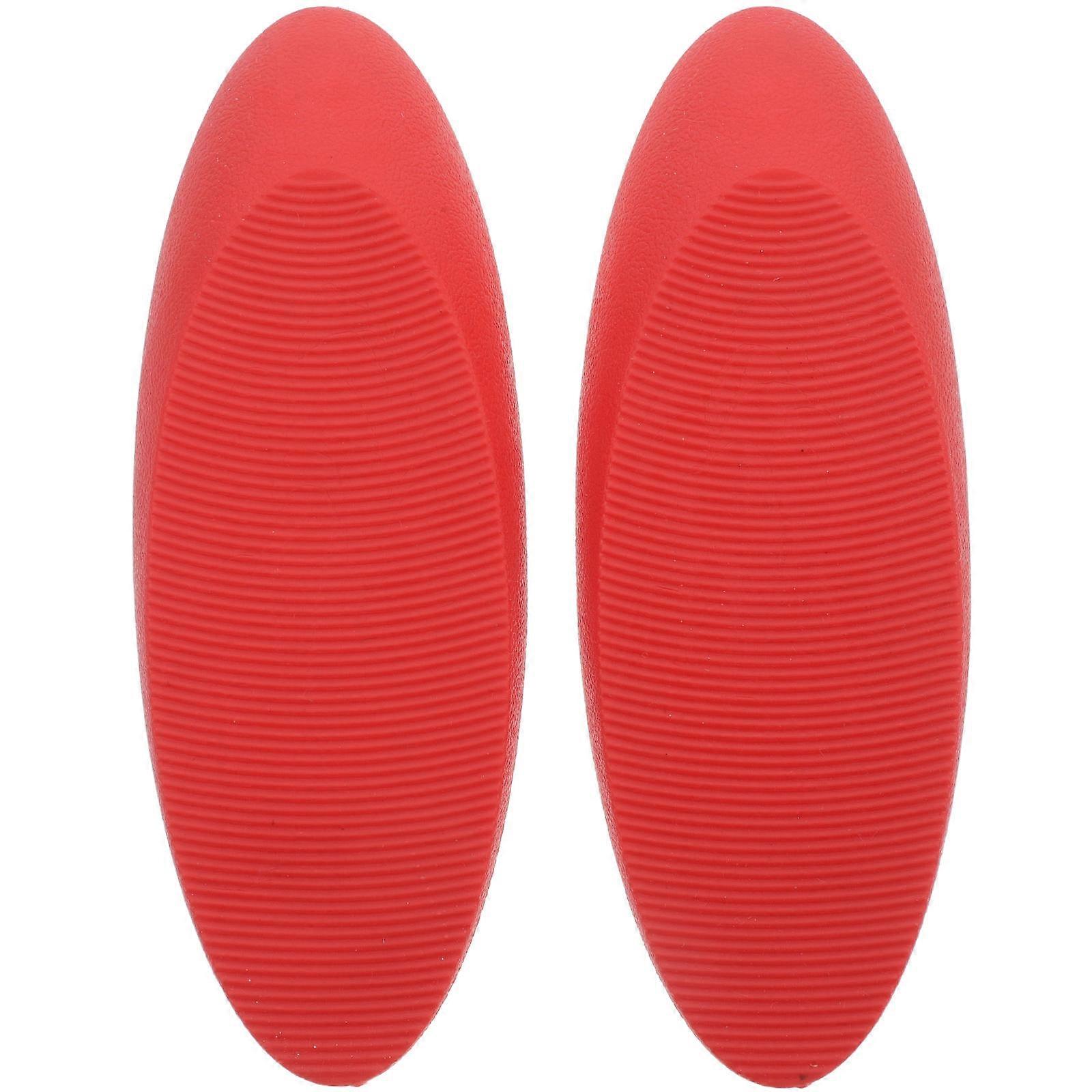 Rubber Door Stopper for Home Use with AntiSlip Design Red Safeguards against Slamming Doors 2pcs