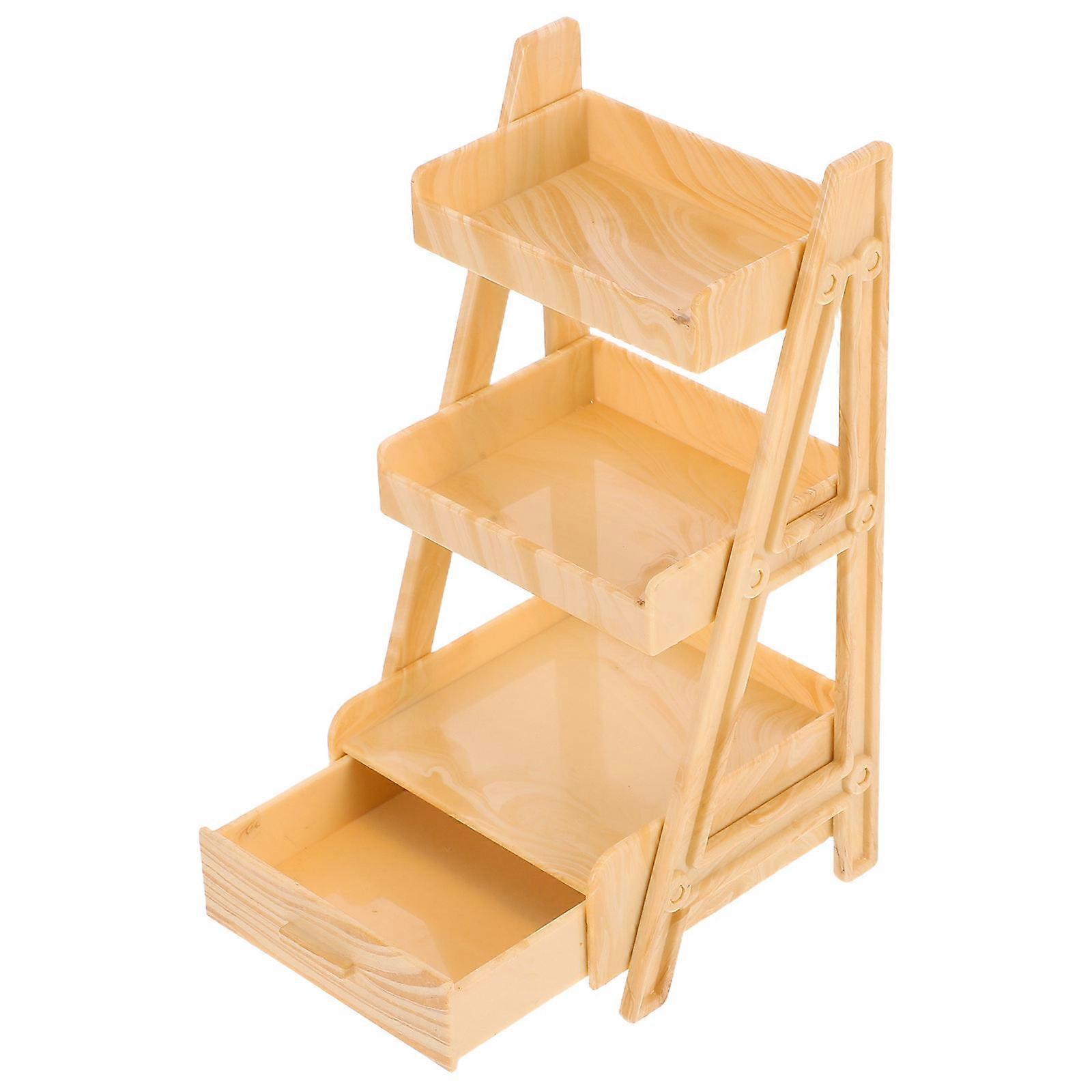 Miniature Storage Cabinet Dollhouse Display Shelf Flower Rack Lightweight Stylish Design for Home Decor and Miniature Display Needs