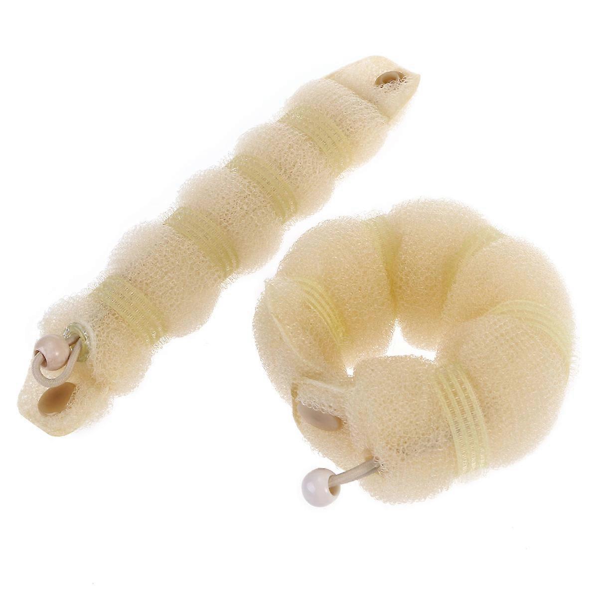Round Shape Hair Bun Accessories 2Set Ideal For Enhancing Fullness During Ballet Dances And Social Gatherings