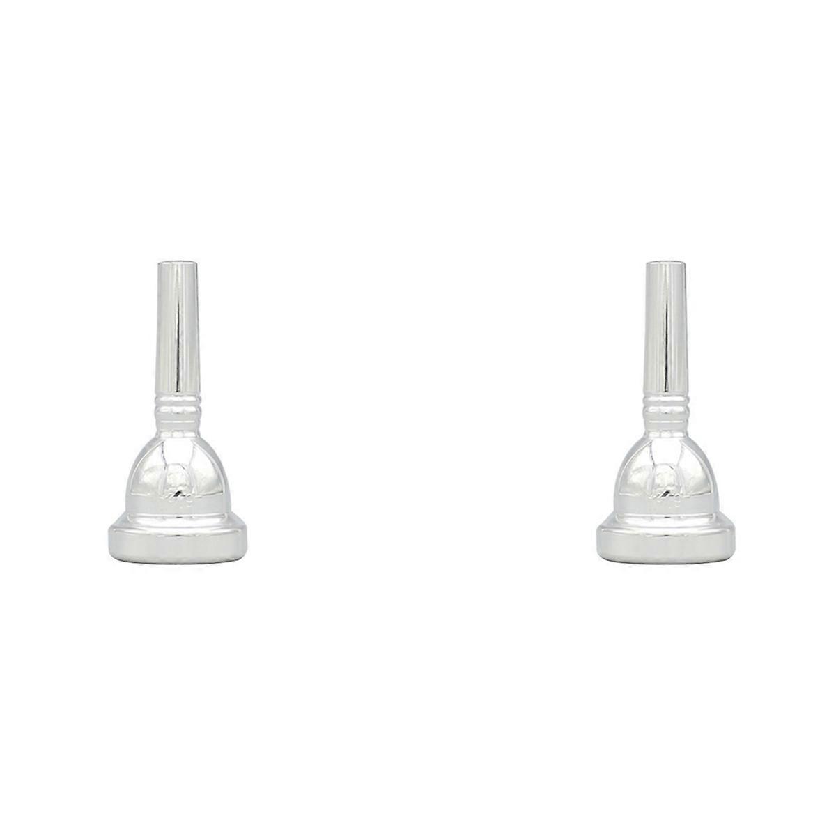 2X Alto Trombone Copper Mouthpiece Mouth Piece 6.5Al Silver