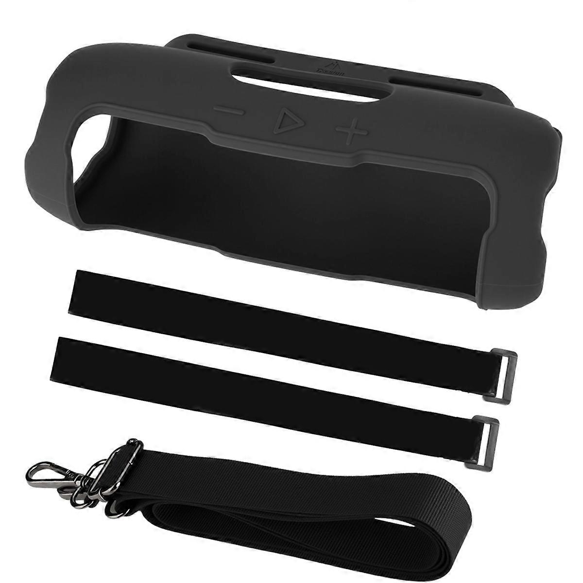 Portable Travel Carrying Case with Shoulder Strap and Bike Rod Fixing Strap Silicone Case for Flip