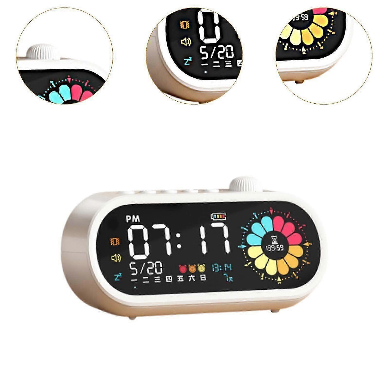 منبه متعدد الوظائف مع مؤقت للفتيات غرفة نوم مكتب المطبخ الأزرق