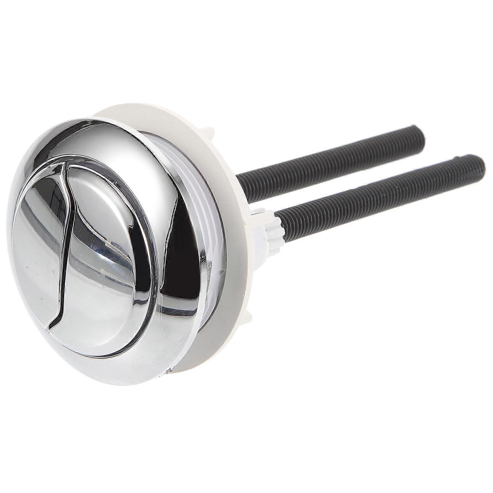 Push Toilet Button ABS Material Professional Design Daily Use 1Set