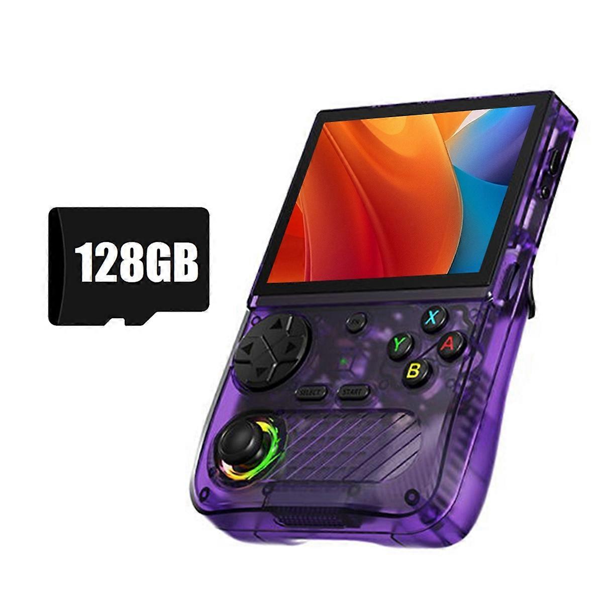 K36S Retro Håndholdt Videospilkonsol 128GB 20000+ Spil 3D Joystick Linux WiFi Spilafspiller Op til 20+ Emulator D