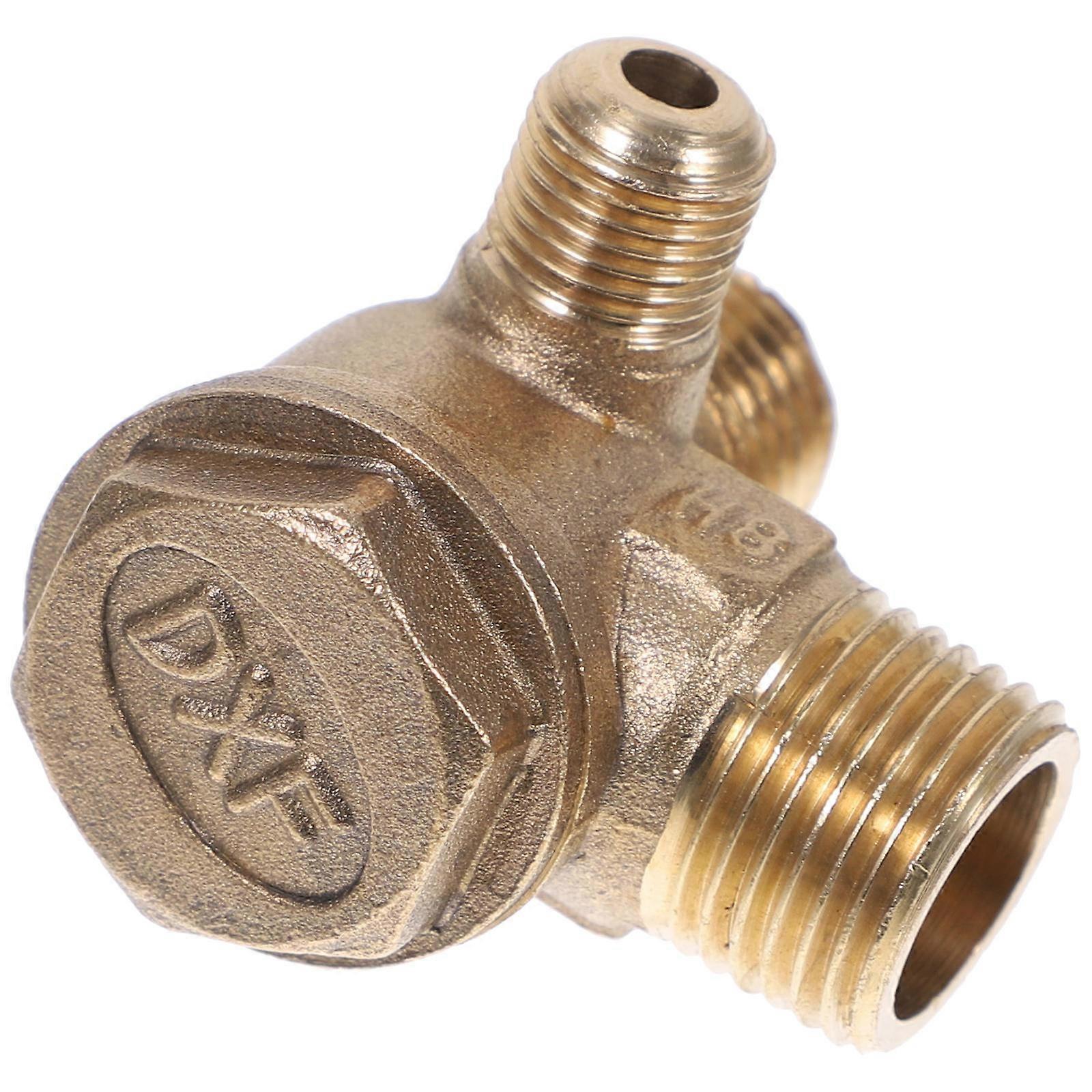 Brass Threaded Check Valve for Air Compressor Pneumatic System Durable Replacement Part for Pumps Easy Tool Installation