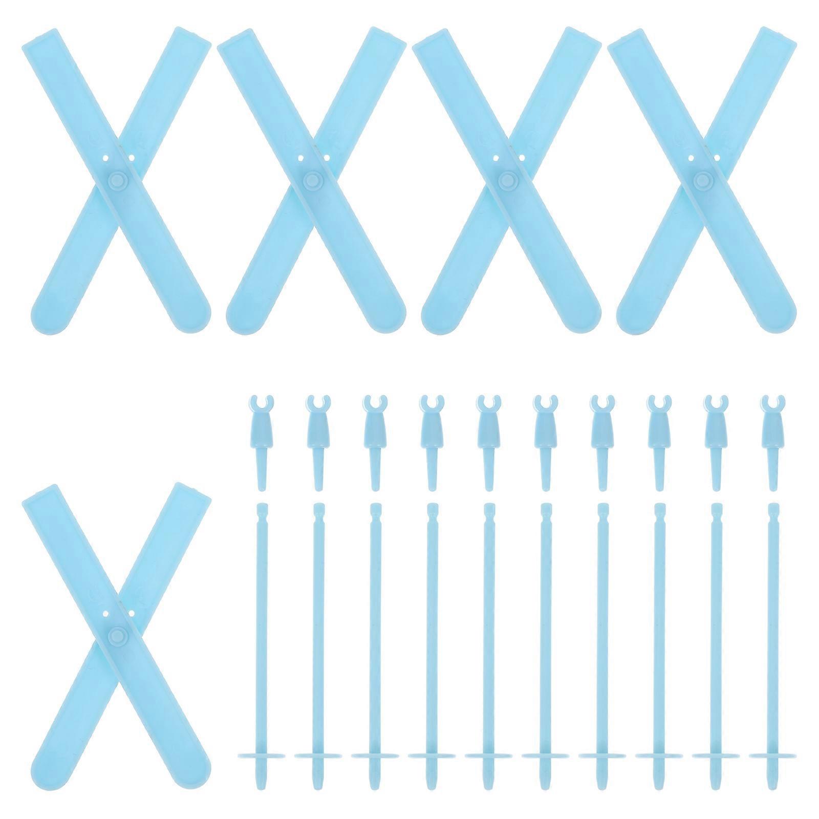 5 Sets Doll House Skis Mini Skiing Tools Mini House DIY Ornaments