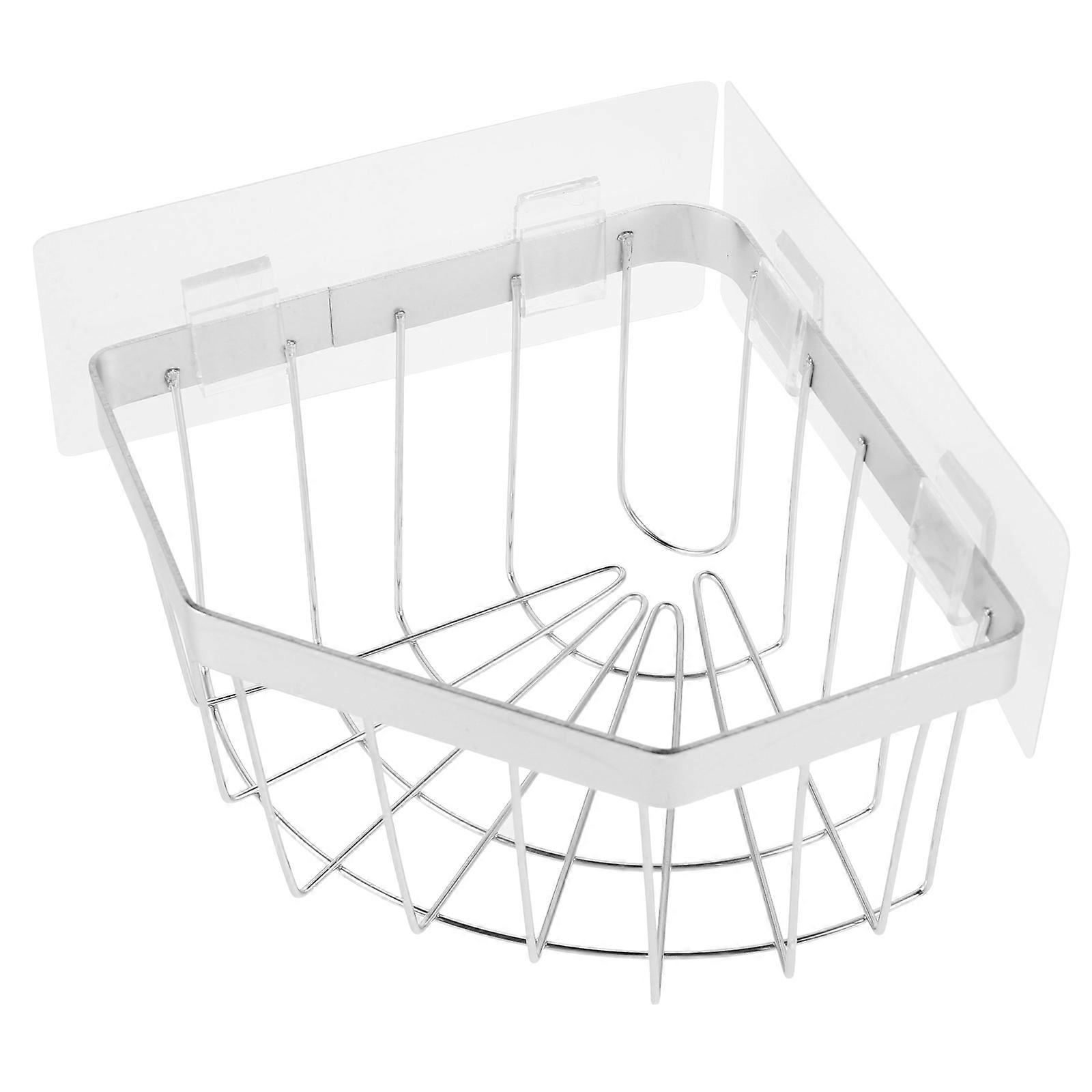 Kitchen Sink Organizer with Drain Rack and Sponge Holder 1 Set Includes Dishcloth Holder No Drilling Required Hanging Design