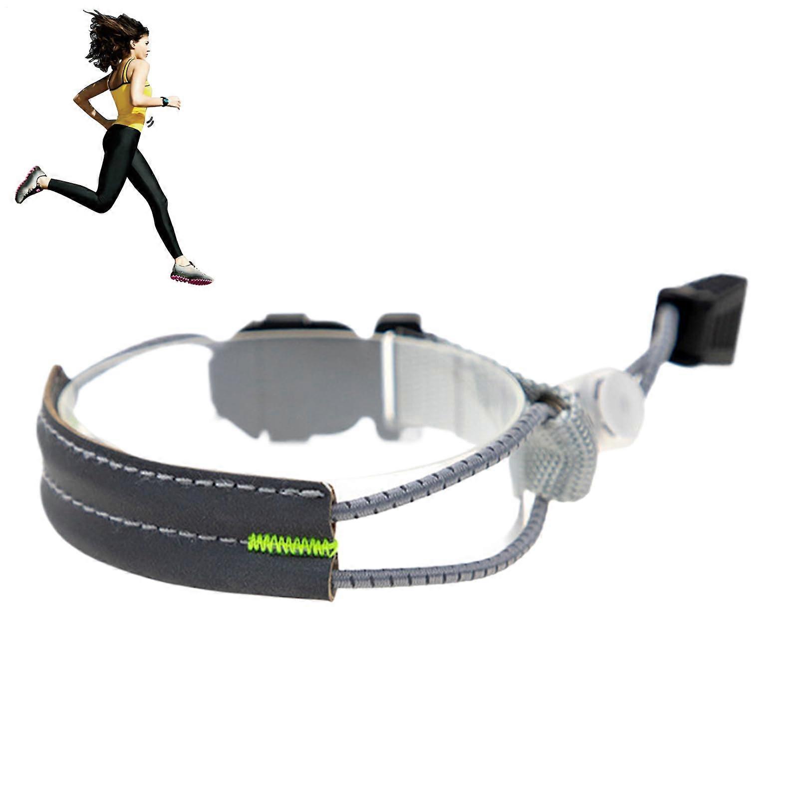 Reflective Running Belt Adjustable Elastic Visibility for Commuting, Jogging, Cycling, Gray