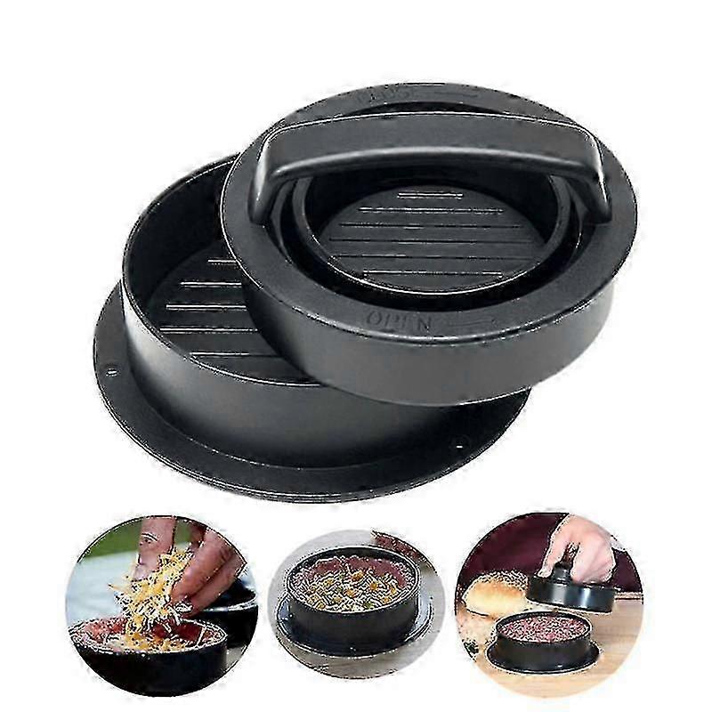 Abs Hamburger Maker Hamburger Press Forme ronde Antiadhésif Chef Escalopes Hamburger Viande Beef Grill