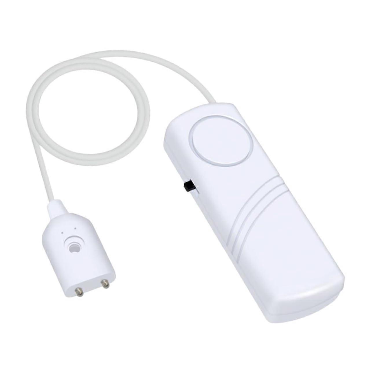 Water Level Alarm Water Leakage Moisture Meter Door Sensor Plastic White, Pool Overflow Protection Drip Warning for Kitchen