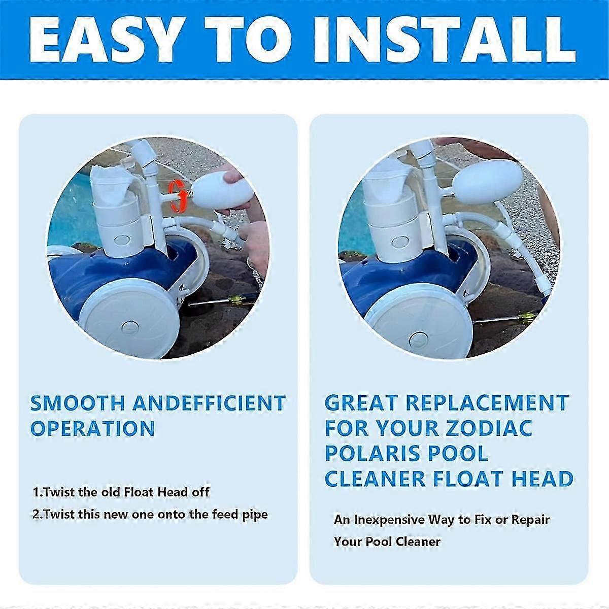 2Pack Pool Cleaner Head Float A20 for Zodiac 180 280 360 380, Pool Cleaner Ballast Float Replacement