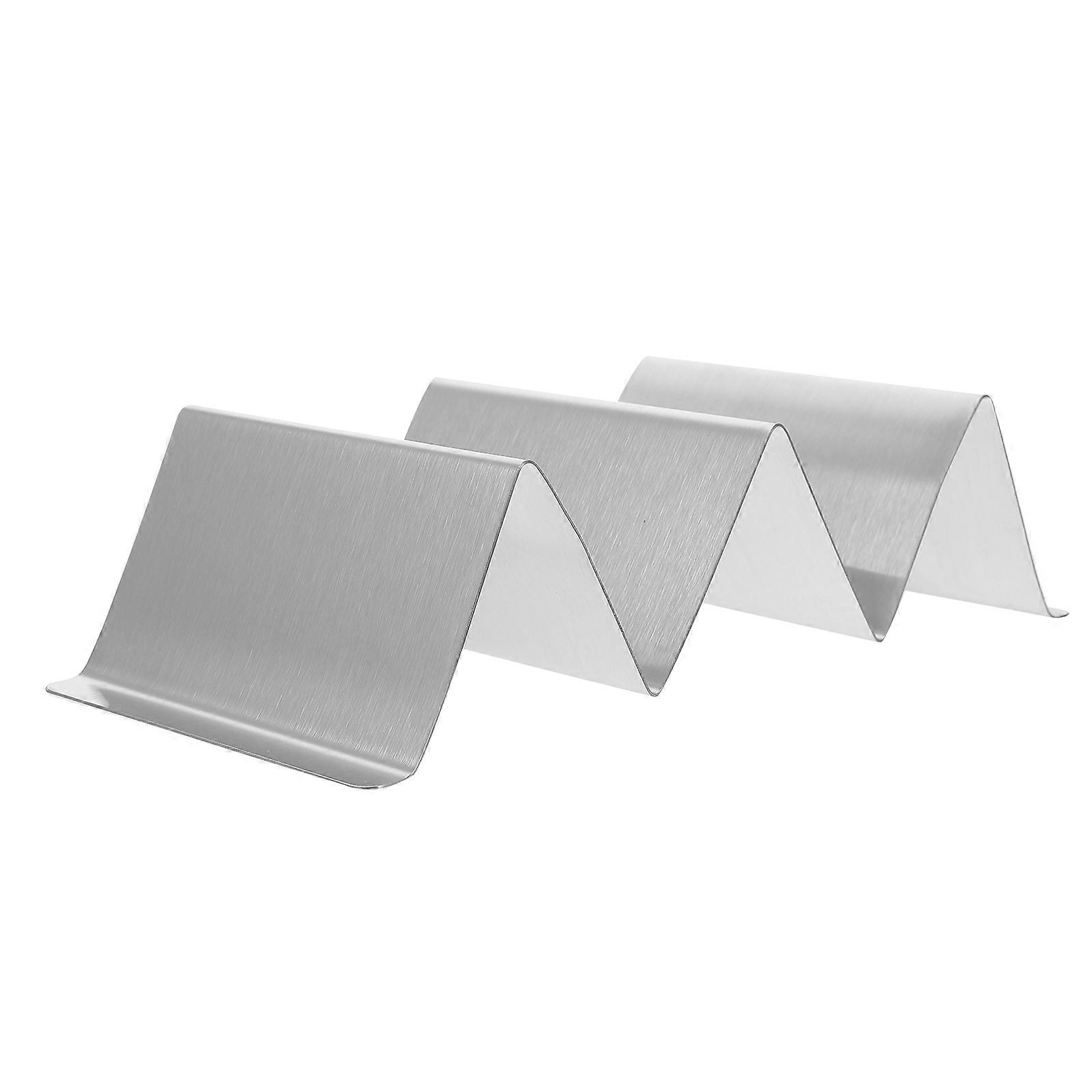 Taco Shelf Holder 1Pcs W Shape Taco Racks for Households Restaurants Silver Upright Holding