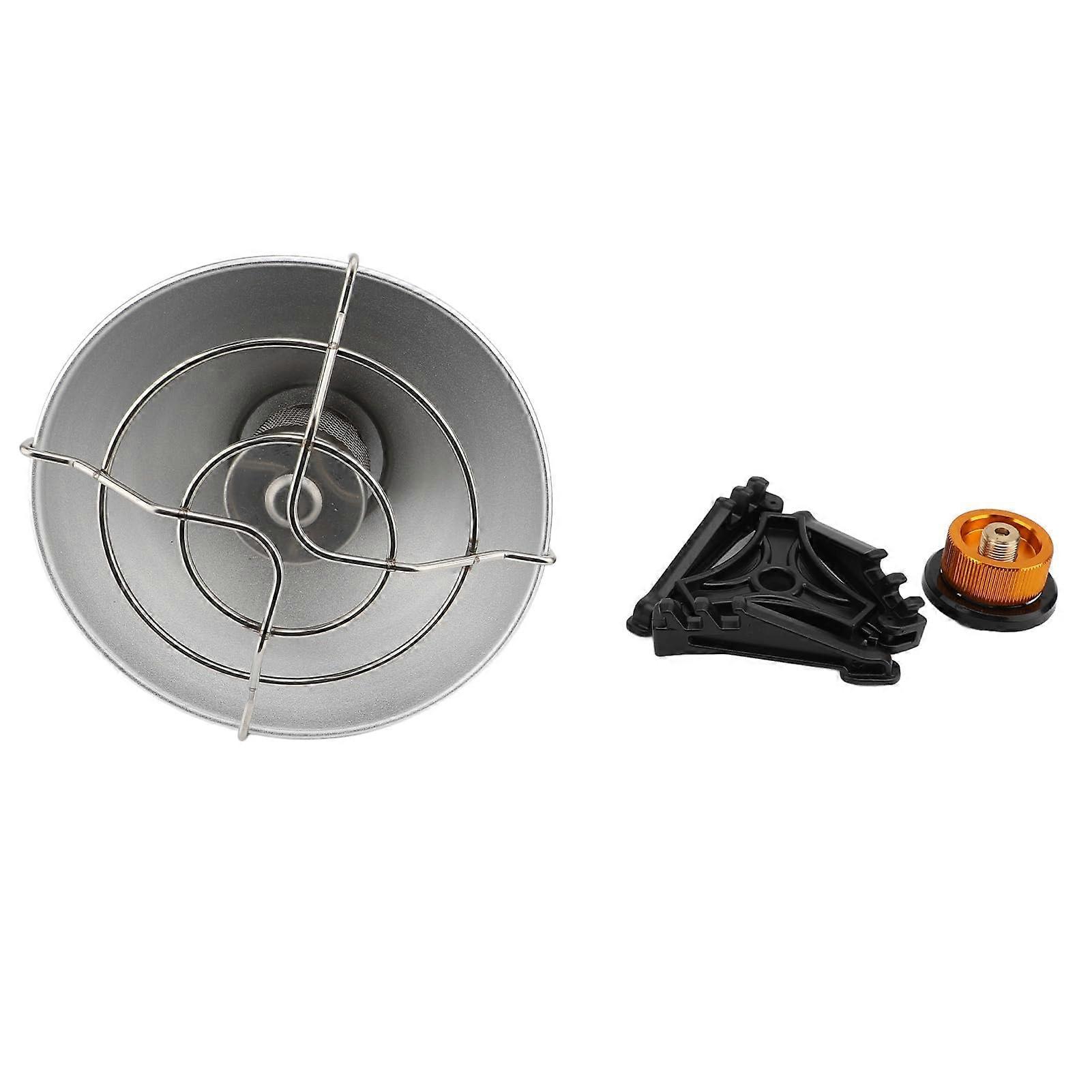 Gas Heater, Fast Heating Butane Heating Flame Strength with Thread Interface and Cassette Adapter for Camping