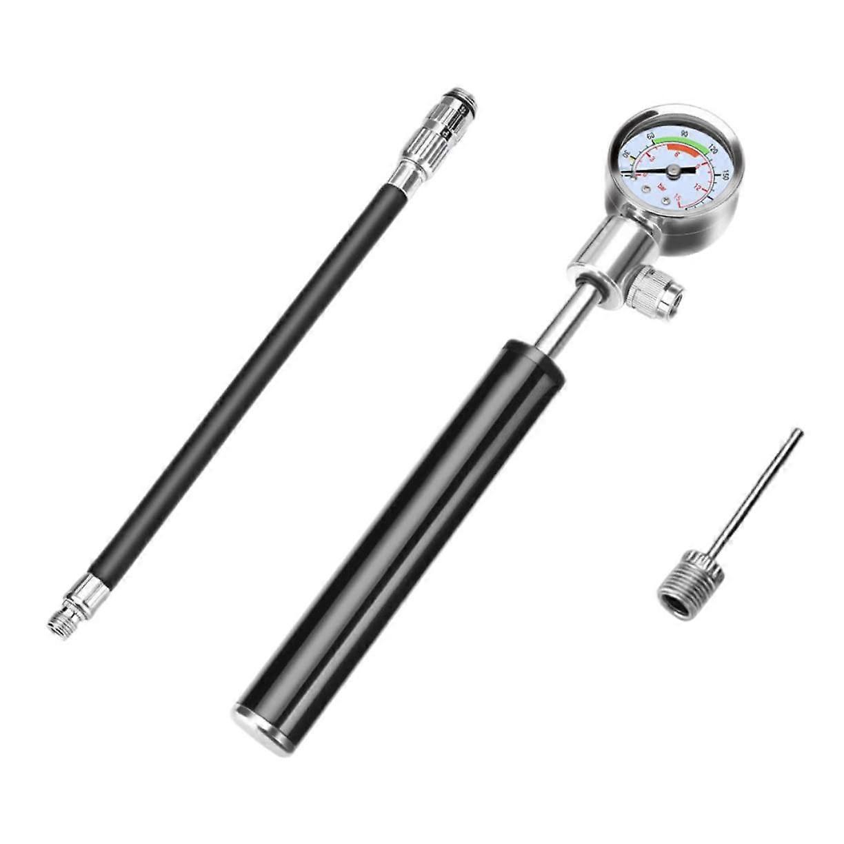 High Pressure Bicycle Pump Pressure Gauge For Precise Inflation On Bicycles Portable Analog Gauge