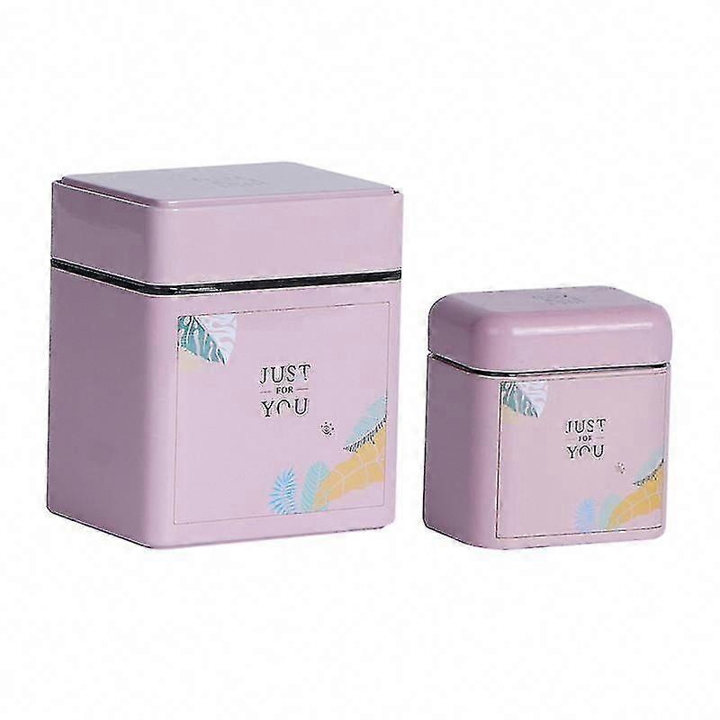 2pcs Tin Tea Storage Jars for Loose Leaf Tea