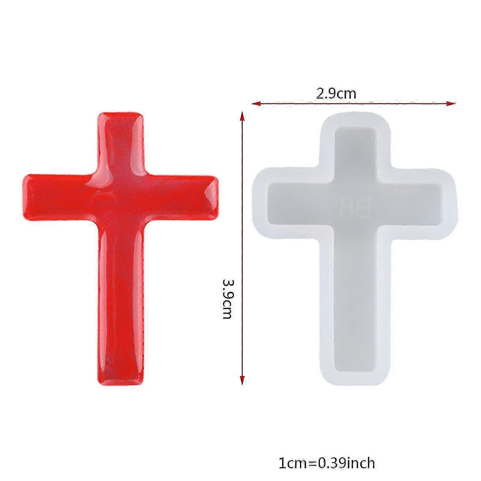 Cross Pendant SiliconeMold Jewelry Making Casting Tool Kit for Craft DIY Enthusiasts
