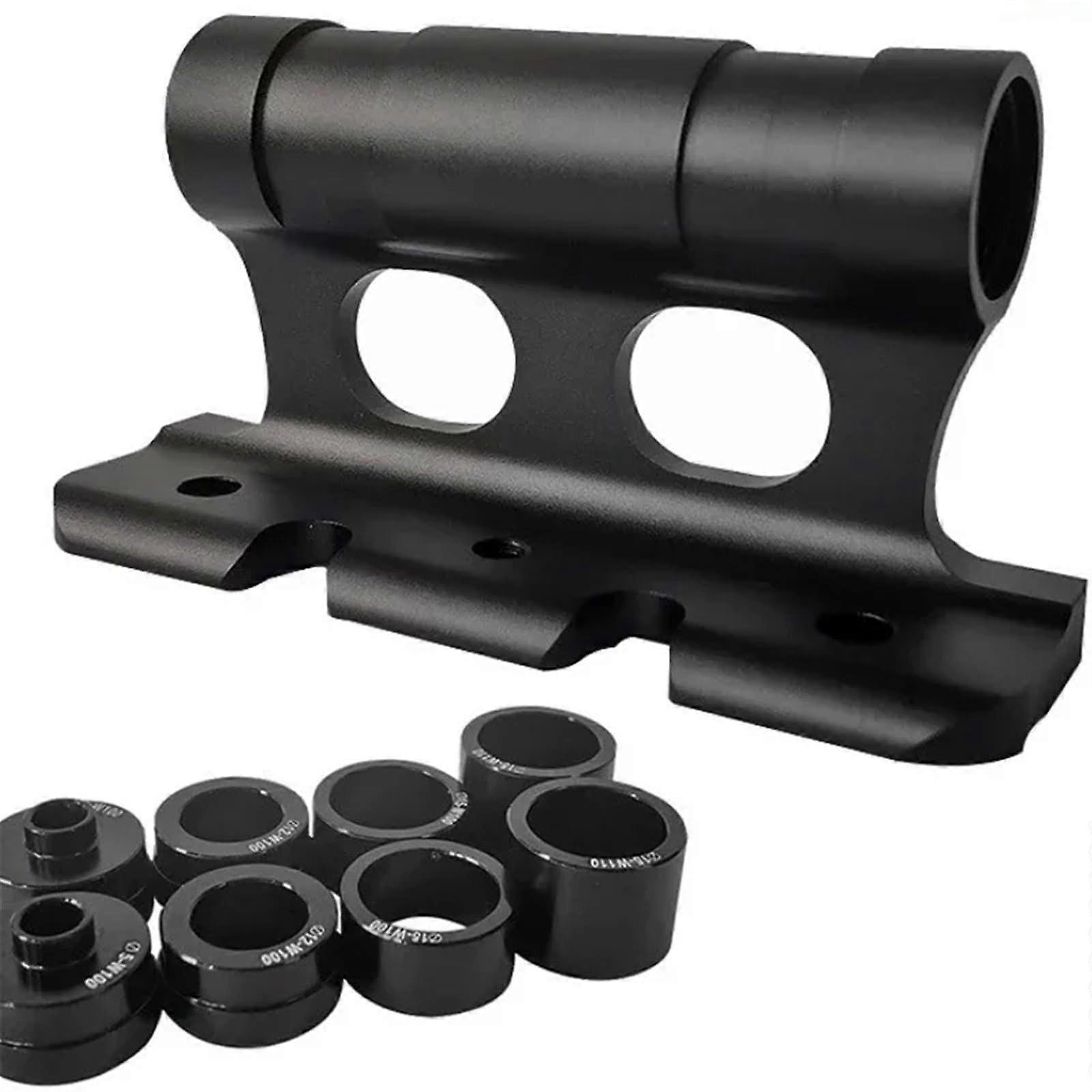 Bike Fork Mount Fixed Bicycle Rack for Thru Axle Mountain and Road Bikes, Black, Compatible with Boost Standards