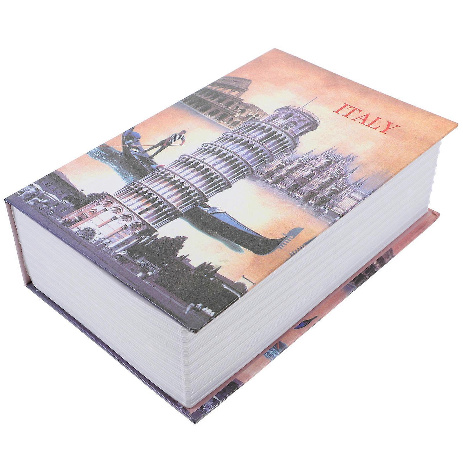 Decorative Book Lockbox Book Safe for Home Use Abs Pink Security Protection 1Set