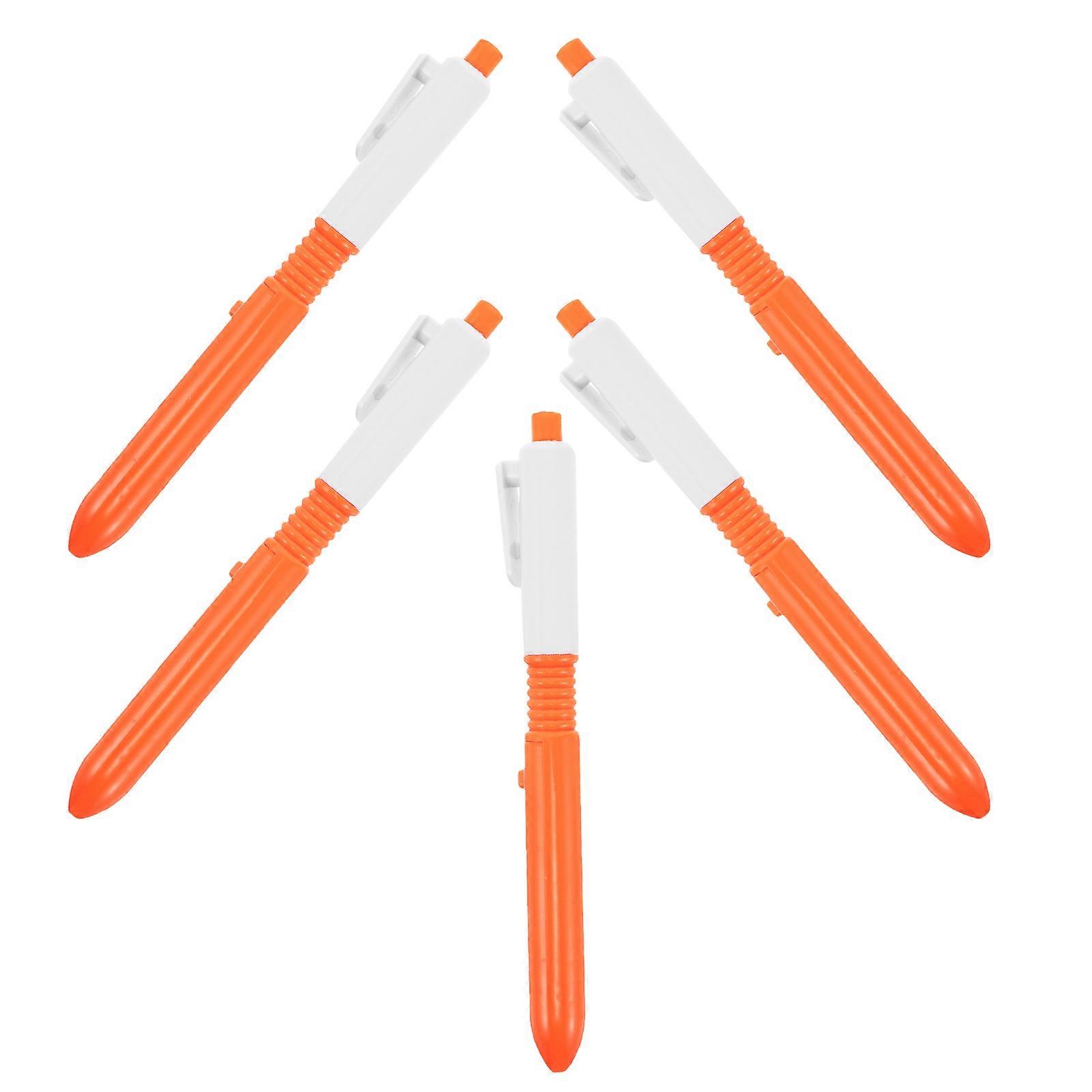 Funny Water Spray Pen Creative Ballpoint Pen for Writing 5Pcs Orange