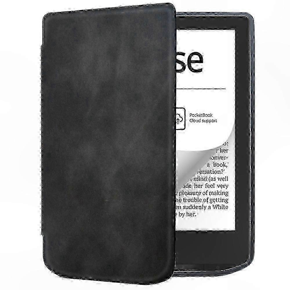 Auto Sleep/Wake Leather Protective Cover for E-reader with Pocketbook Verse Pro Compatibility