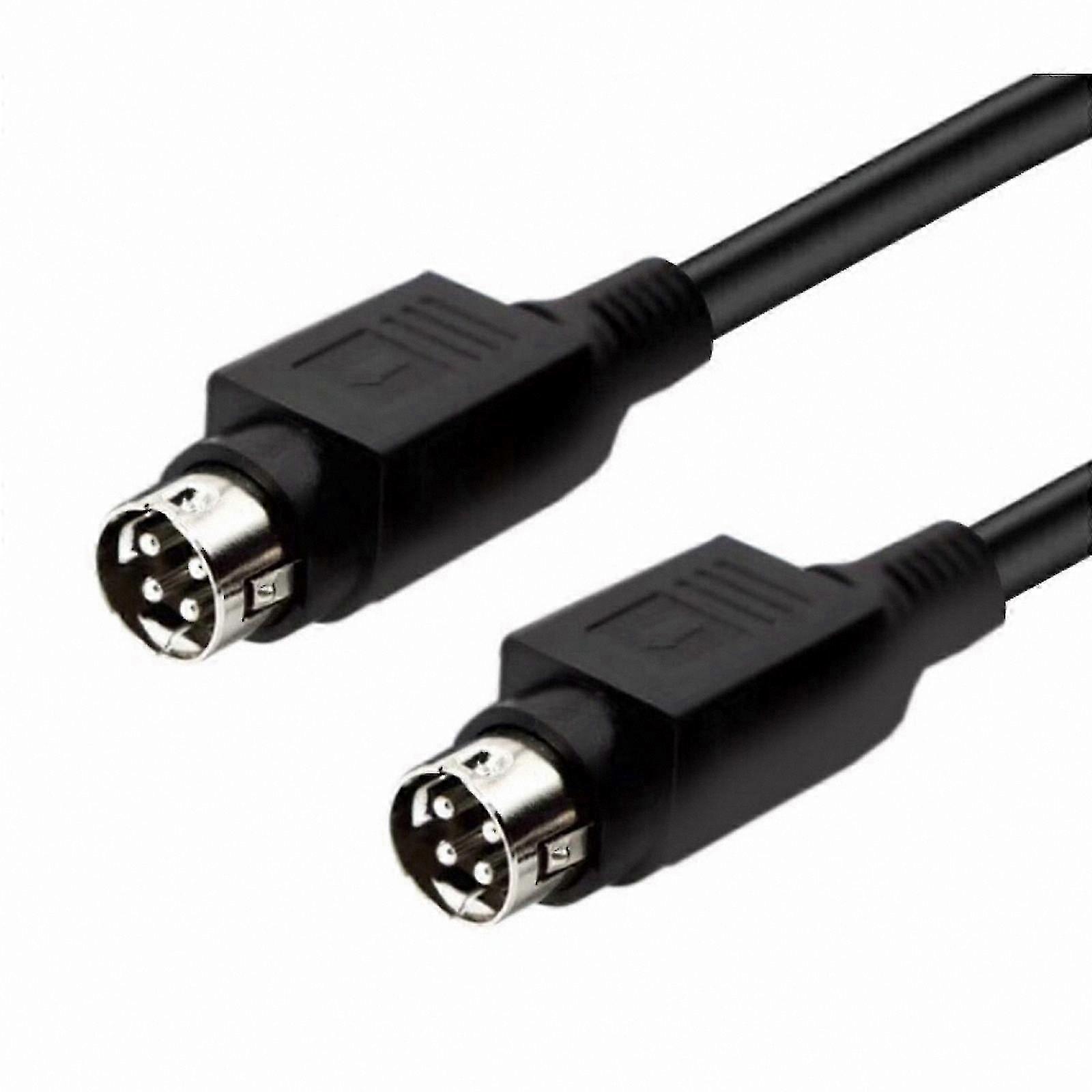 4-Pin DIN Male to Male Adapter Cable for Speakers - Reliable Connection Cord-Compatible with R1700BTR1600TIII Models-Solid Build Quality for Audio Dev