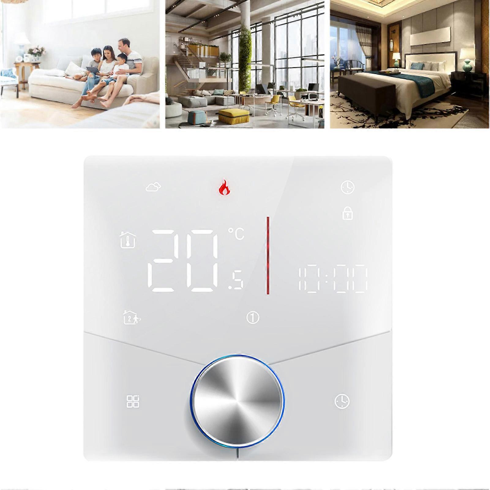 Smart termostat WiFi stemmestyring 5+1+1 dag programmerbar AC95-240V