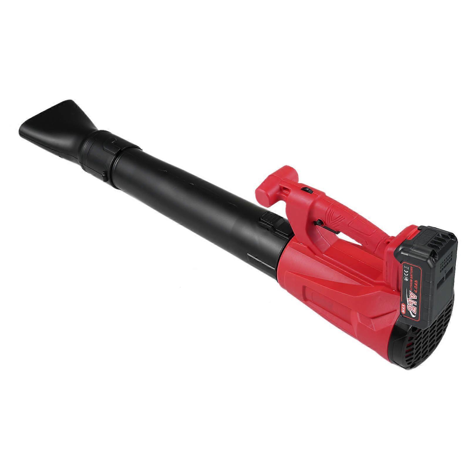 21V ηλεκτρικός φυσητήρας φύλλων με μπαταρία 4.0Ah &; φορτιστή, 6 ταχύτητες