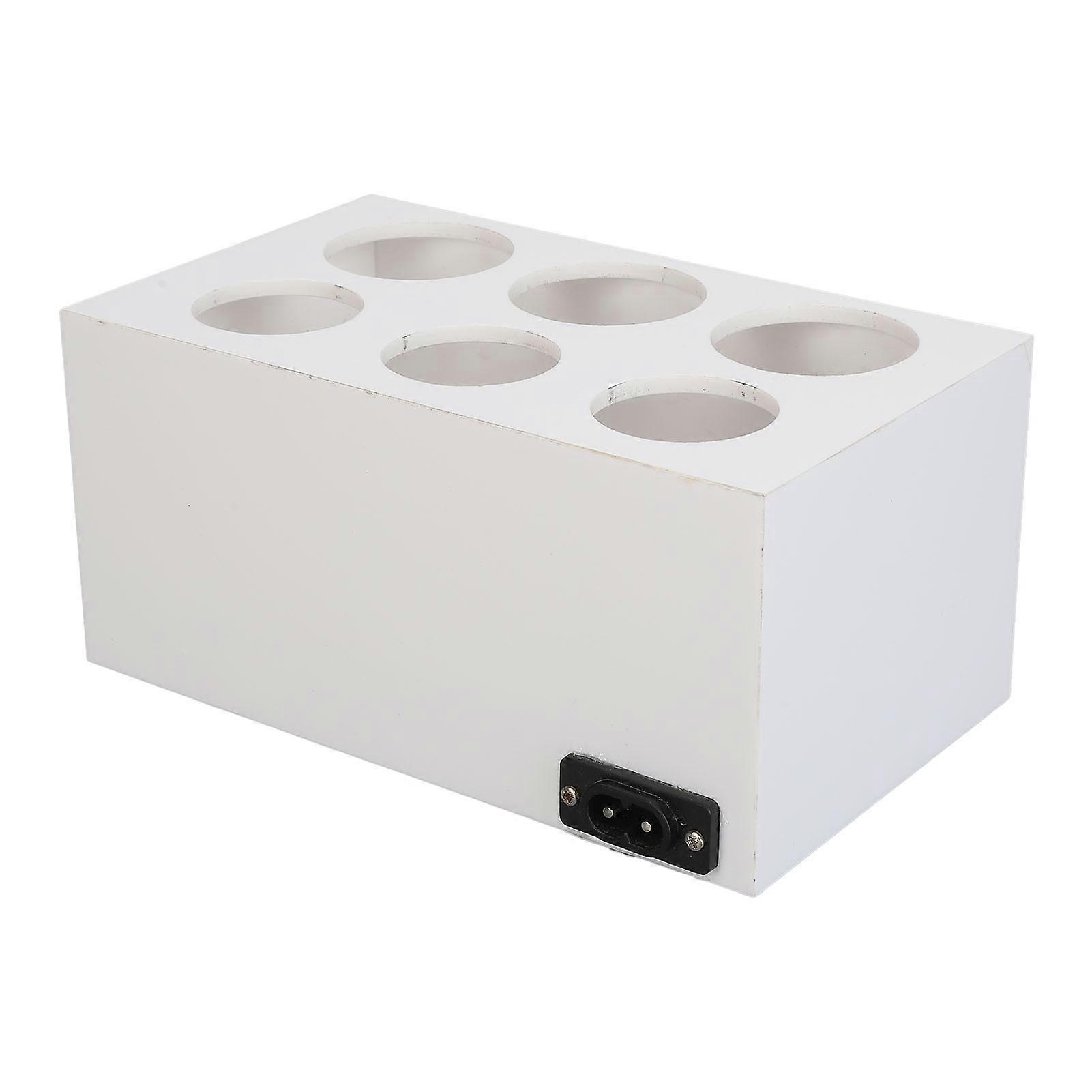 6 flaskor massageoljevärmare Snabbuppvärmning 30-50ML glasflaskor