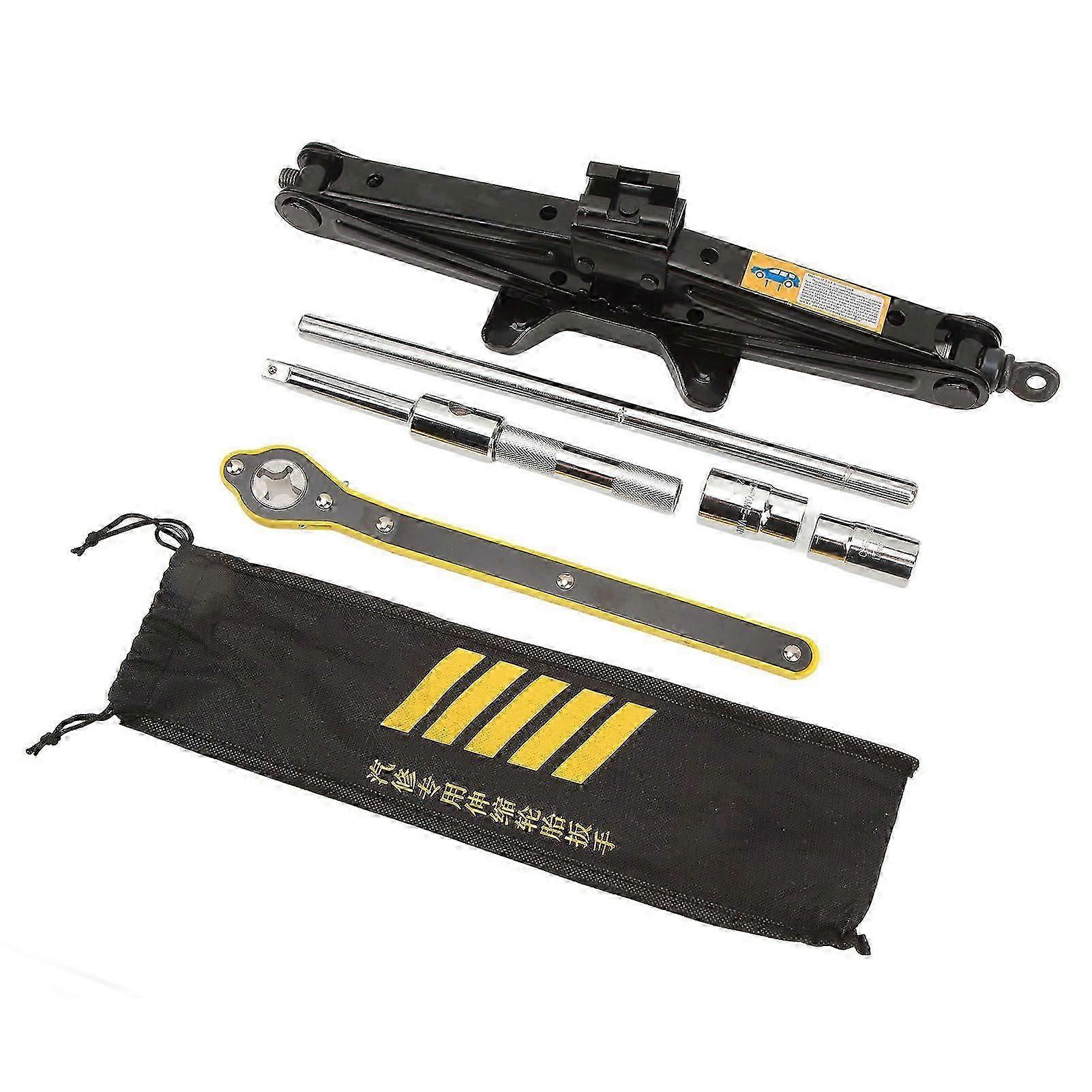 Effort Saving Scissor Jack 3T Load Capacity Portable Design