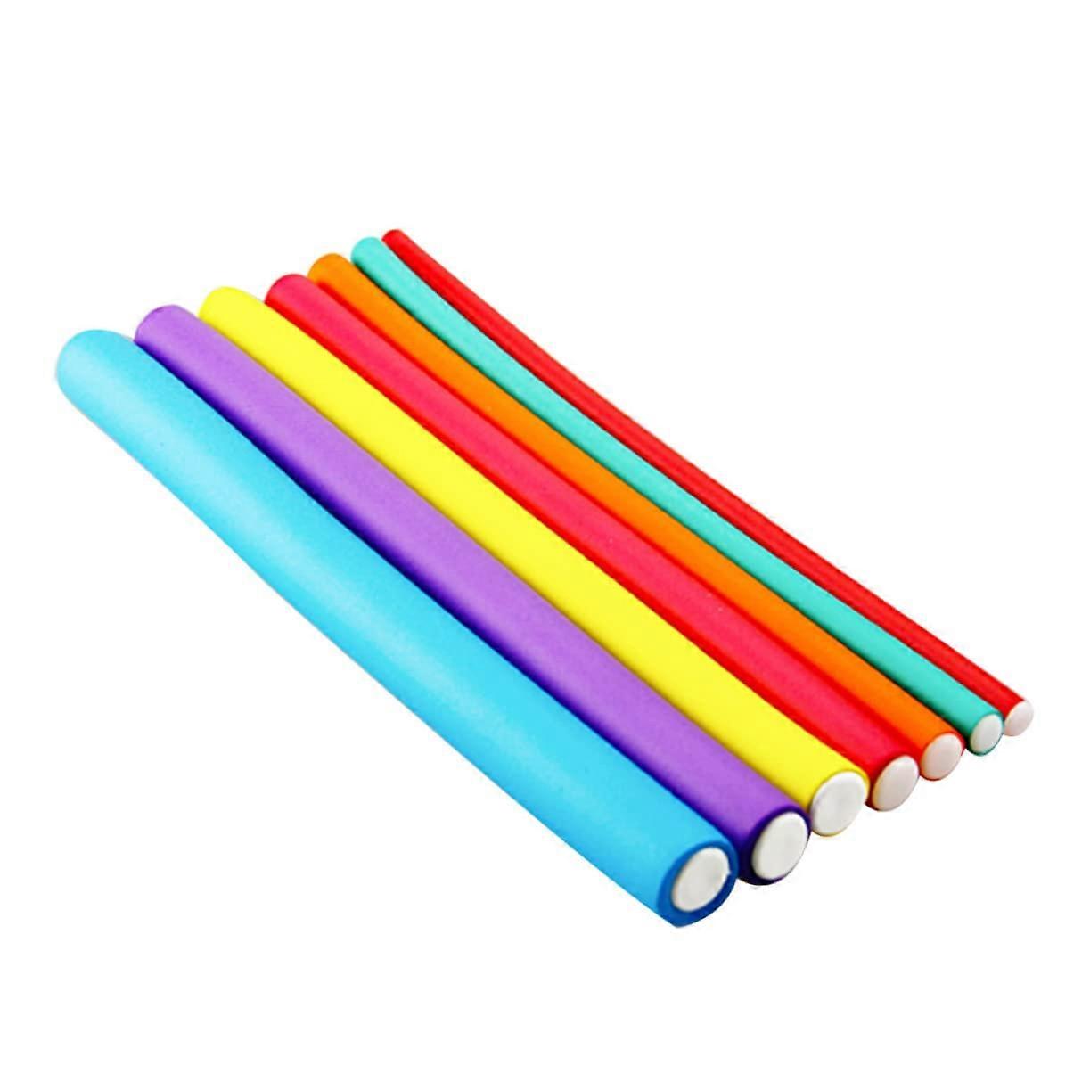 Heatless Curl Formers 20 Pcs Cold Wave Hair Curler Sticks Rods For Hair Volume Random Color Pack Of 1