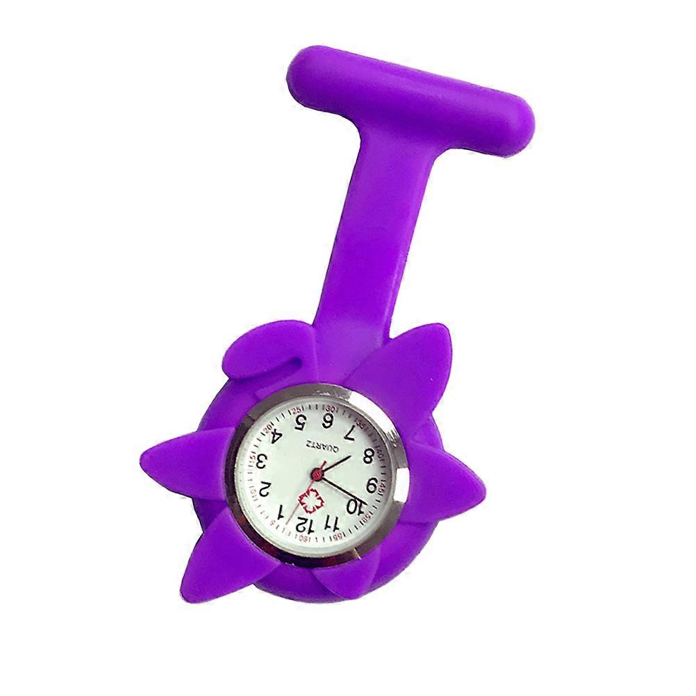 Purple Silicone Mountaineering Watch with Glass Face for Decoration Use and Durable Lasting Gift