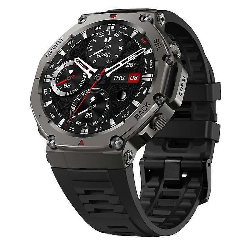 Smartwatch DM58 GPS 5ATM Waterproof AMOLED Display Sports Watch(Black)