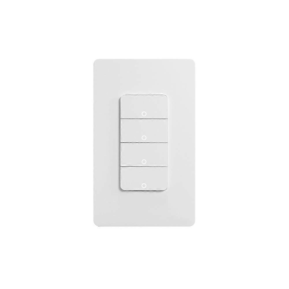 Matter WiFi Smart Light Switch 4-Gang US Push Button Wall Switch APP Voice Control Work with Home
