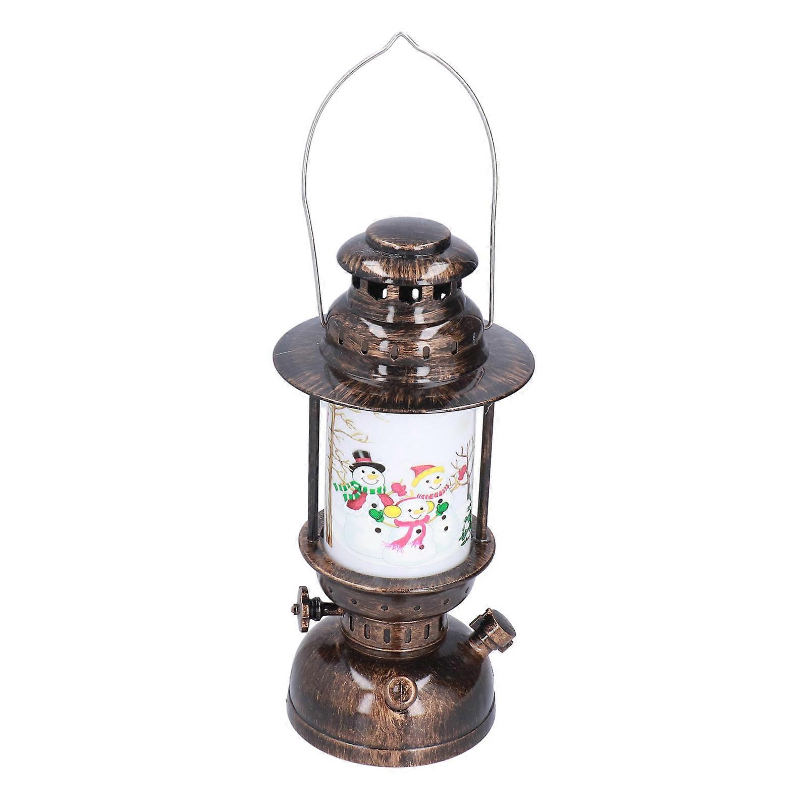 Christmas Retro LED Lantern Wind Light Decorative Party Gift