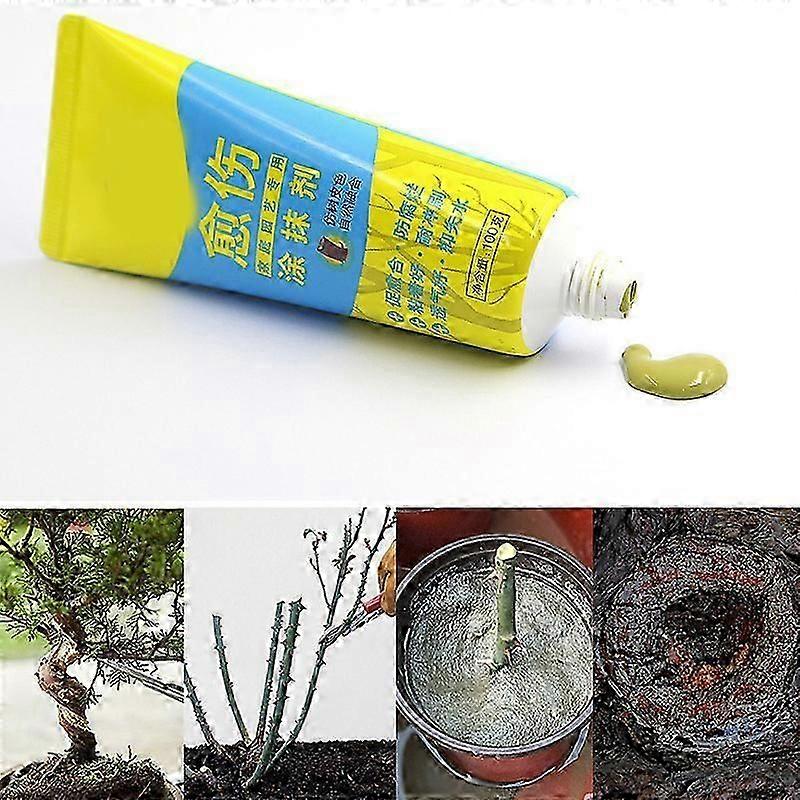 Tree Wound Bonsai Cut Paste Smear Agent Pruning Compound Sealer with Brush
