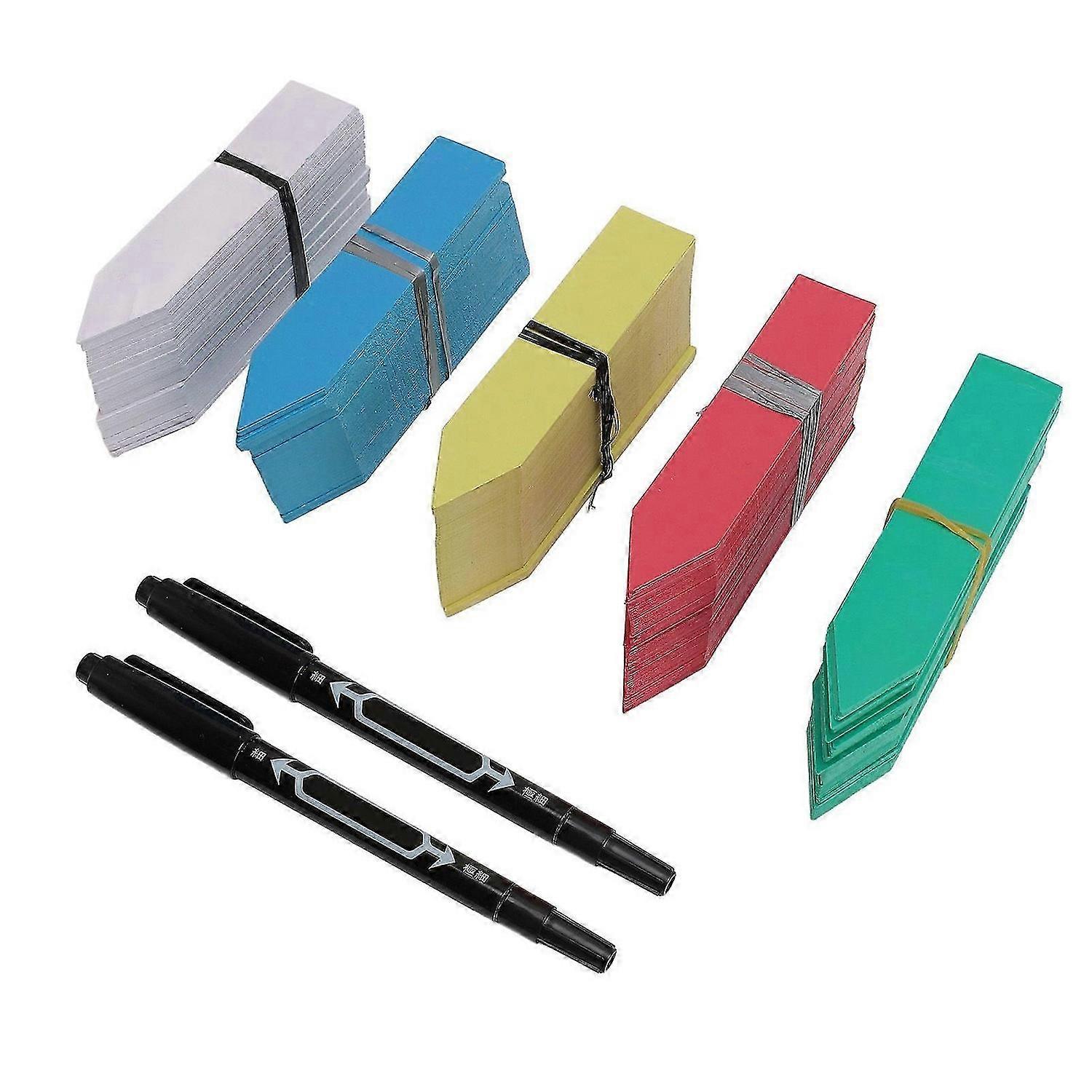 2025 dernier modèle 500 pcs étiquettes de plante 5 couleurs 10x2cm nom de la plante en plastique