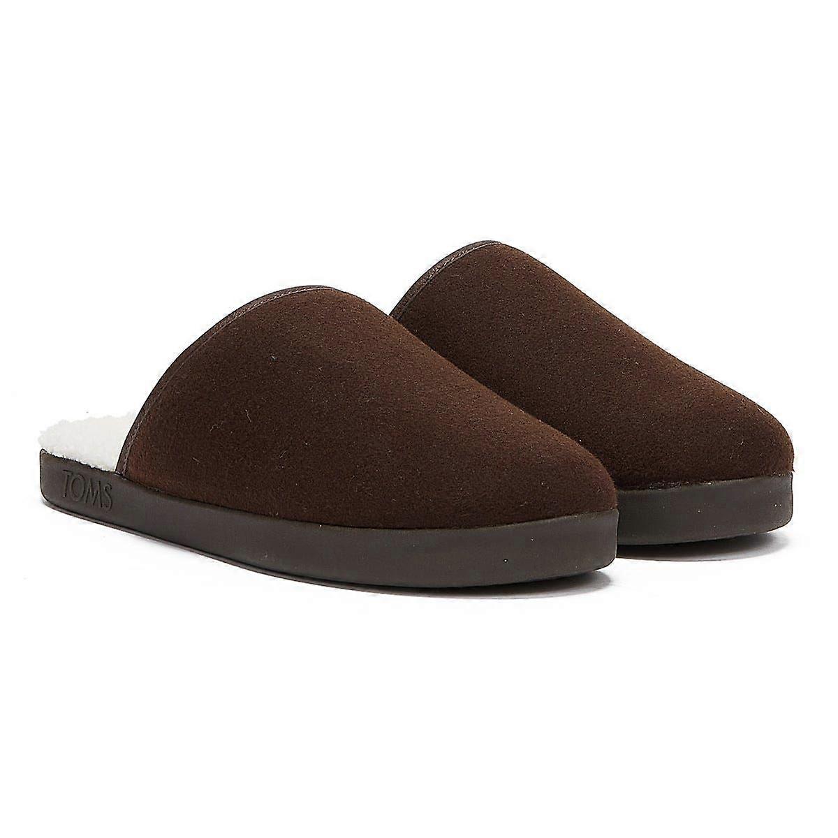 TOMS Harbor Mens Brown Slippers
