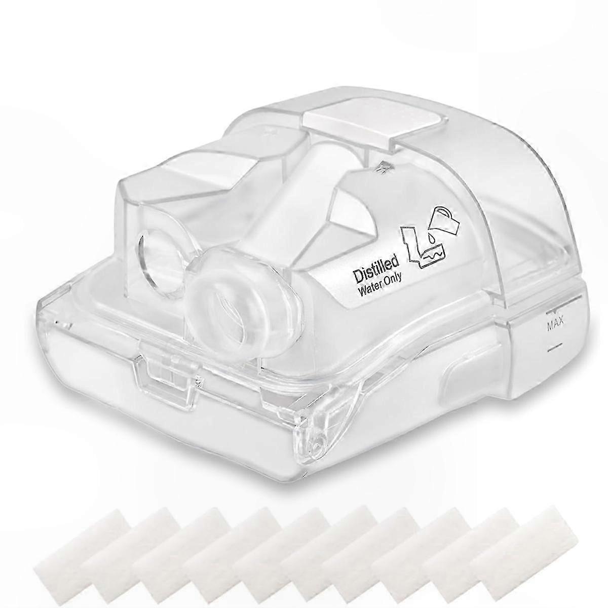 Water Chamber Replacement with 10-Pack Filters for CPAP Devices, Compatible with AirSense 11 and AirCurve 11 Machines