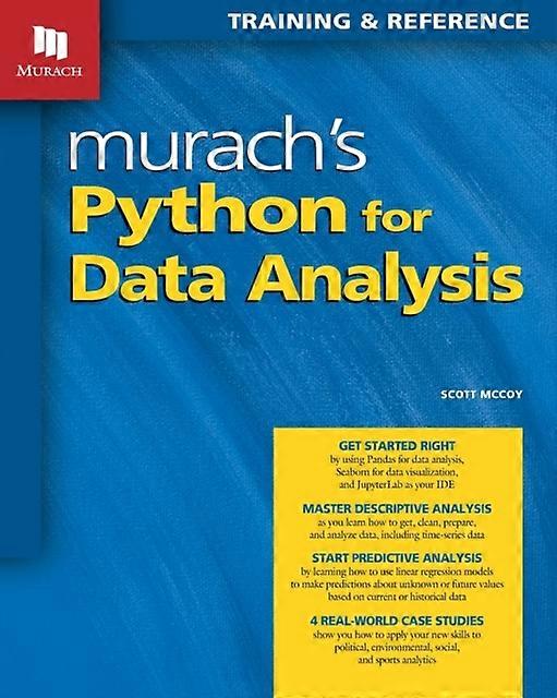 Murach's Python For Data Analysis - Scott McCoy - Paperback - English Book - Programming and scripting languages: general